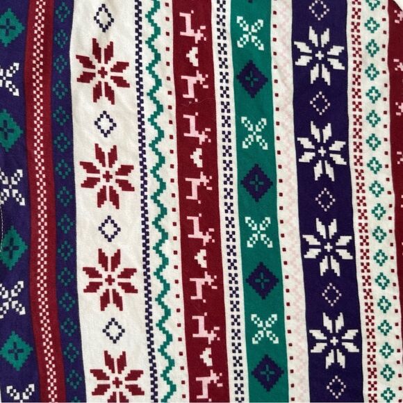 Knix Multicolor Christmas Holiday Joggers Pajamas Loungewear Cotton Set - Picture 4 of 8